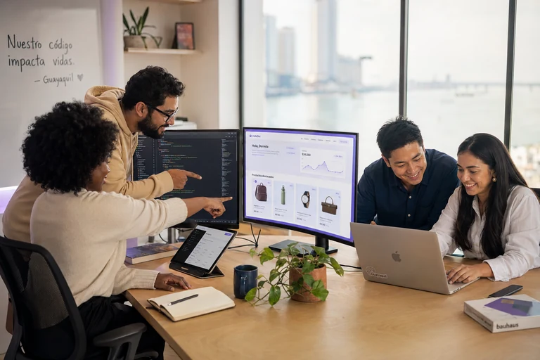 Equipo de desarrollo web de NM Tech Studio en Guayaquil, Ecuador